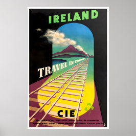 アイルランド旅行ポスター アイルランド美術 CIE鉄道印刷 ポスター