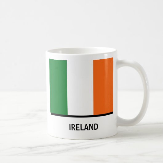 アイルランド旗、アイルランド旗、アイルランド、アイルランド コーヒーマグカップ (右)