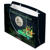 アイルランド格言と満月の聖パトリックの日 ラージペーパーバッグ (裏面アングル)