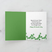 アイルランド格言インクローバーフィールド カード (内部)