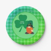 アイルランド格言シャムロックSt patricks ペーパープレート (正面)