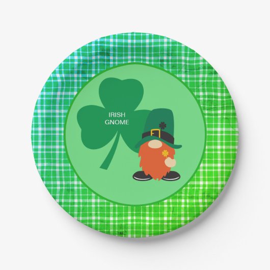 アイルランド格言シャムロックSt patricks ペーパープレート (正面)
