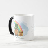 アイルランド格言ポットオブ金ゴールドカスタムセントパトリックの日 モーフィングマグカップ (正面左)