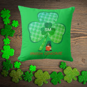 アイルランド格言モノグラムシャームロックSt patricks クッション