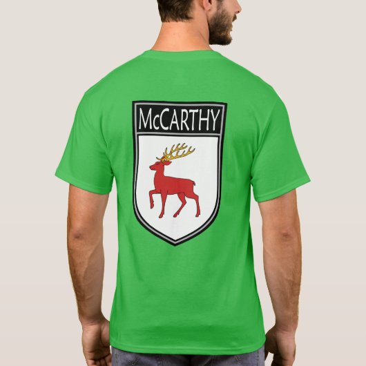アイルランド氏族の紋章 - マッカーシー Tシャツ (裏面)