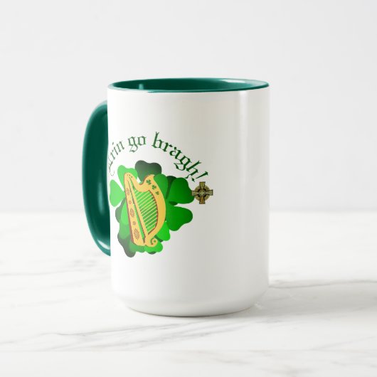 アイルランド永遠/エリン行くブラグ/ハープ マグカップ (正面左)