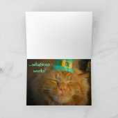 アイルランド猫はキスがほしいと思います カード (内部)