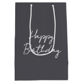 アイルランド産のアイリッシュ・ウルフハウンドのビジネスマンが電話で話している ミディアムペーパーバッグ (裏面)