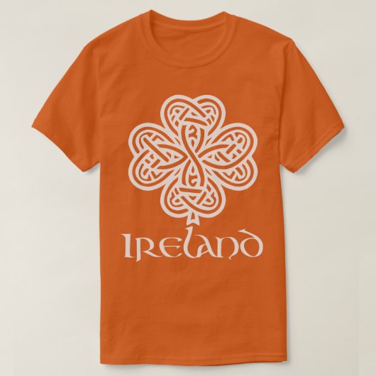 アイルランド白 Tシャツ (デザイン正面)