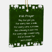 アイルランド祈りの言葉と賛美のクリパーソナライズされたスマス セラミックオーナメント (右)