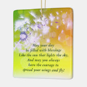 アイルランド祈りの言葉と賛美のクリパーソナライズされたスマス セラミックオーナメント (左)