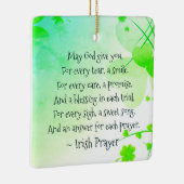 アイルランド祈りの言葉と賛美のクリパーソナライズされたスマス セラミックオーナメント (右)