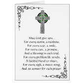 アイルランド祈りの言葉グリーティングカード (正面)