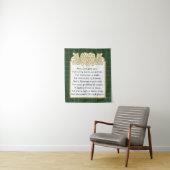 アイルランド祈りの言葉ケルト縁どクアンドタータンチェック タペストリー (インサイチュ)