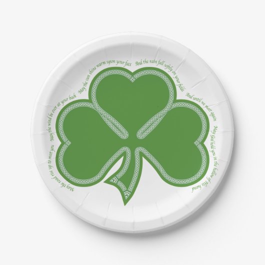 アイルランド祈りの言葉 ペーパープレート (正面)