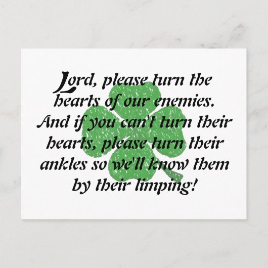 アイルランド祈りの言葉 ポストカード (正面)