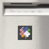 アイルランド米国国旗アイルランド国旗の広場 マグネット (インサイチュ (食洗機))
