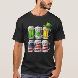 アイルランド米国国旗アイルランド聖パトリックのデービール Tシャツ