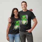 アイルランド米国国旗魚釣りフィッシュSt patricksダ Tシャツ (ユニセックス)