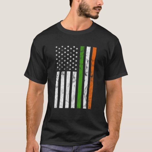 アイルランド米国国旗 Tシャツ (正面)