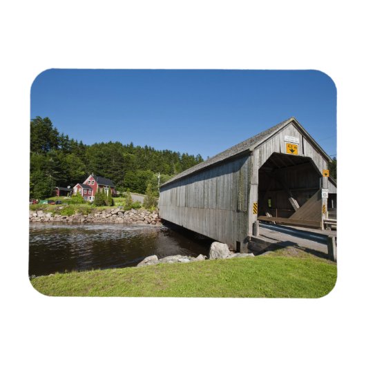 アイルランド系の川の屋根付き橋、セント・マーティンズ、新 マグネット (横)