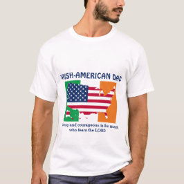 アイルランド系アメリカパパ強い勇敢パーソナライズされたな Tシャツ