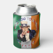 アイルランド系アメリカ人のサムおじさんの祝祭 缶クーラー (缶正面)