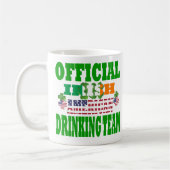 アイルランド系アメリカ人の公式の飲みチーム コーヒーマグカップ (左)