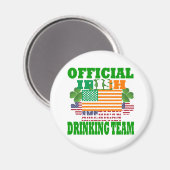 アイルランド系アメリカ人の公式の飲みチーム マグネット (正面/裏面)