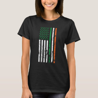 アイルランド系アメリカ人の旗 アイルランド セントパトリックの日 シャムロック Tシャツ