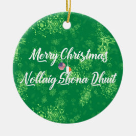 アイルランド系アメリカ人バイリンガルデコレーションゲール セラミックオーナメント