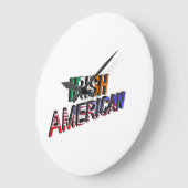 アイルランド系アメリカ人文字による大壁時計用 ラージ壁時計 (傾斜)