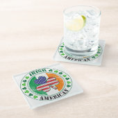 アイルランド系アメリカ人 ガラスコースター (アングル)