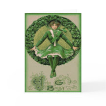 アイルランド系アメリカ国旗のハープ(エリン・シャムロック)