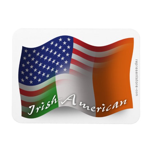 アイルランド系アメリカ国旗 マグネット (横)