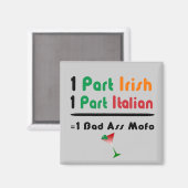 アイルランド系イタリア人ジョーク冷蔵庫マグネット マグネット (正面/裏面)