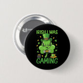 アイルランド系ゲーマーの聖パトリックの日のゲーマー少年たち 缶バッジ (正面&裏面)