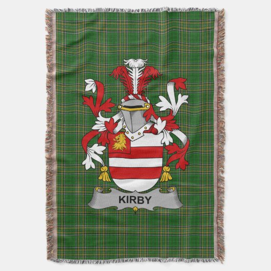 アイルランド系KirbyまたはO_Kirby家の紋章・家系紋章 スローブランケット (正面縦)