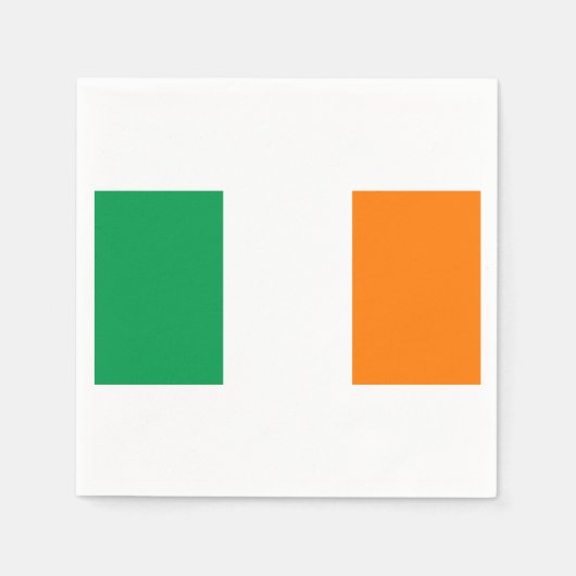 アイルランド紙ナプキンス国旗 スタンダードカクテルナプキン (正面)