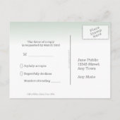 アイルランド結婚のテーマクリフズオブモハーRSVP インビテーションポストカード (裏面)