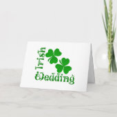 アイルランド結婚式招待状シャムロック 招待状 (裏面)