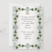 アイルランド結婚式招待状ユニティノット 招待状 (裏面)