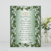 アイルランド結婚式招待状 エレガント 招待状 (スタンド正面)