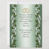 アイルランド結婚式招待状 エレガント 招待状 (裏面)