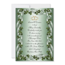 アイルランド結婚式招待状 エレガント