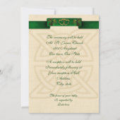 アイルランド結婚式招待状 招待状 (裏面)