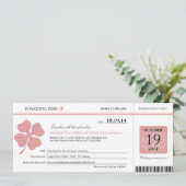 アイルランド結婚式搭乗券 招待状 (スタンド正面)