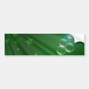 アイルランド緑パターン芸術の平和愛運命 バンパーステッカー