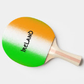 アイルランド緑 – 白 – オレンジアイルランド国旗のストライプ 卓球ラケット (横)