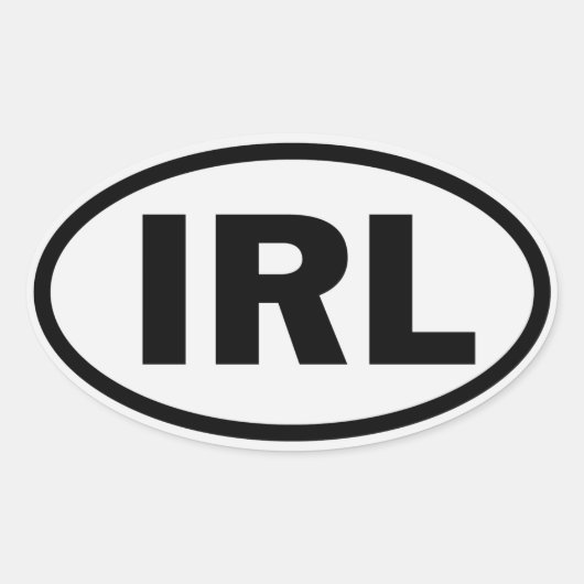 アイルランド自動コードシール1 楕円形シール (正面)